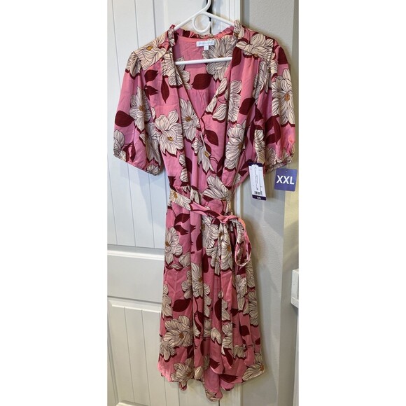 Draper James Dresses & Skirts - Women's Draper James Floral Print Midi Wrap Dress - Size XXL
